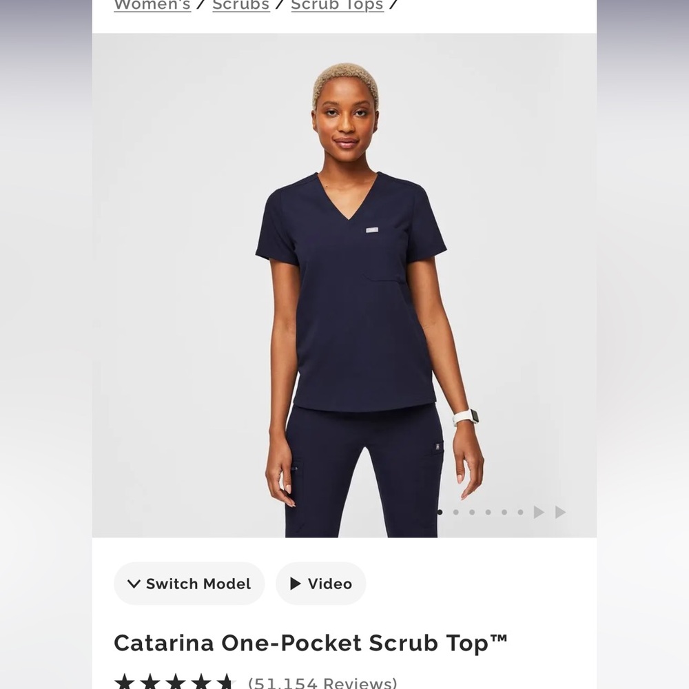 Figs Catarina Scrub top